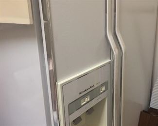 White KitchenAid refrigerator/freezer