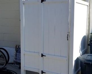 Vinyl shower enclosure