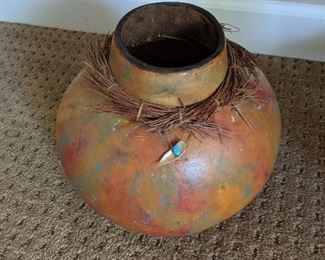 Native American gourd vase