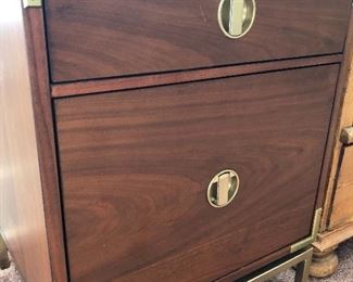 Pair of reproduction "mid-century" chests.
