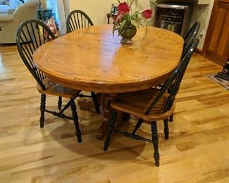 $375 Wood kitchen table with chairs