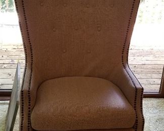 LIKE NEW WING BACK CHAIRS ~ PAIR