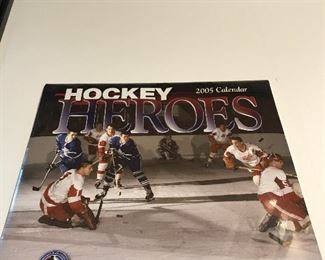 Hockey heroes 2005 calendar.  Hockey  Hall of Fame collection