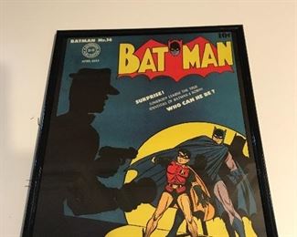  Framed print of Bat Man no. 16 A superman publication