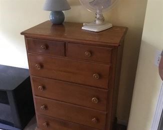  Cherry two over four drawer highboy 