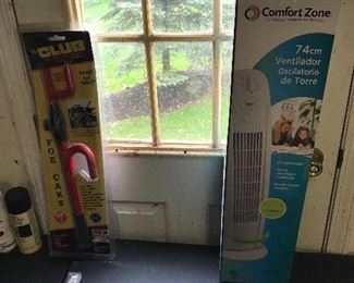  Comfort zone ventilator and  the club for your car