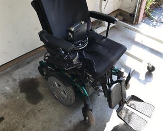 Fully functional electric wheelchair with battery charger
