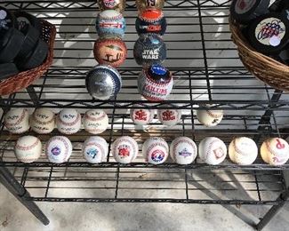 Large collection of commemorative baseballs