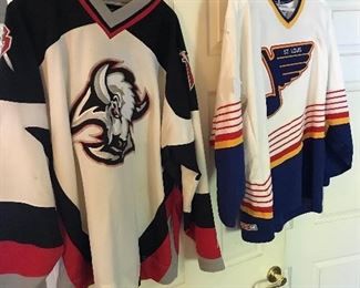 Authentic Buffalo  Sabres  and St. Louis Blues jerseys