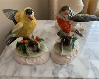 Napco Gold Finch and Red Robin