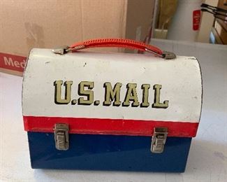 Vintage 1960's Aladdin U. S. Mail Lunch Box - Includes Thermos