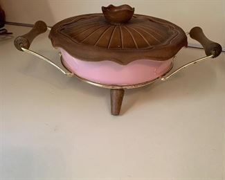 Mid Century California Pottery Miramar Ovenproof 139 Pink Casserole