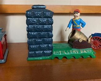 Vintage Cast Iron "Artillery Bank"