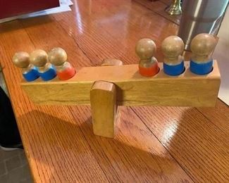 Vintage Creative Playthings - Vintage Wood Seesaw