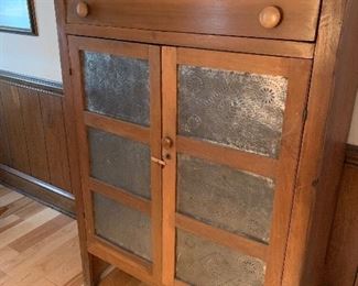 Antique Punch Tin Pie Safe