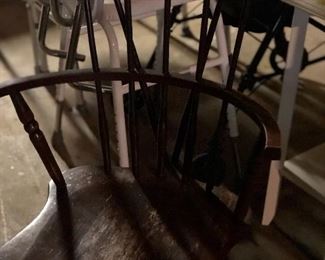Antique wooden chairs