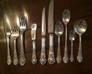 reed and barton 'French Renaissance" sterling 130 pieces!