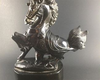 carved marble bookends. There are 2