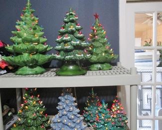 vintage ceramic trees