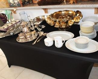 Porcelain and Silver plated ware