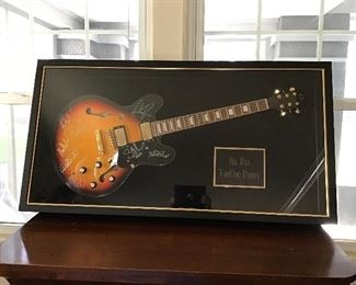 Guitar signed by members of Big Bad Voo Doo Daddy Band