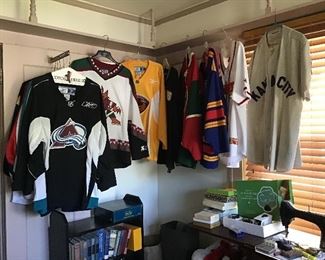 Multiple Team Hockey Jerseys