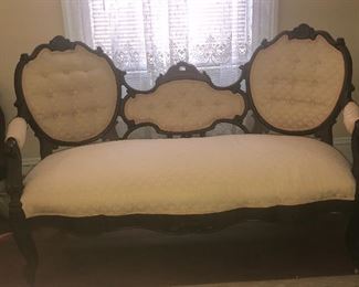Walnut Victorian Settee