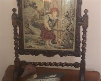 Barley Twist Fire Screen