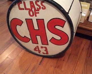 Chico High School 1943 drum