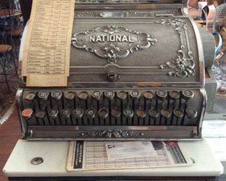 Vintage national cash register