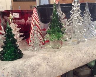 Glass Christmas trees