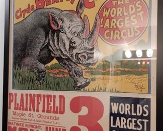 RHINO CIRCUS POSTER