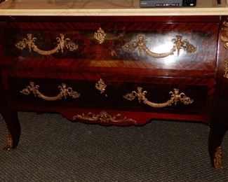 WOW WHAT A CHEST WITH A MARBLE TOP