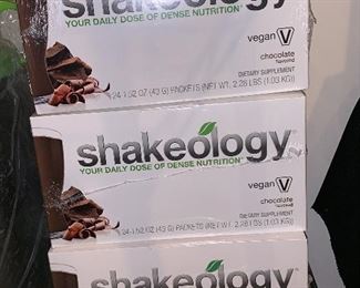 Shakeology Vegan Chocolate drinks and shaker bottles