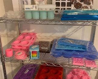 New and some used rubber muffins trays - or can be used for soap making 