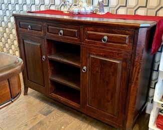 Great cabinet.  Can be used as a buffet, kitchen, or bath storage