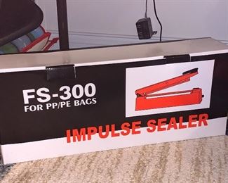 New, Impulse Sealer - FS-300 for PP/PE bags 