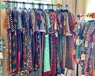 Brand New LuLaRoe clothes - Shirts, dresses, and tights - All Sizes -  Clothes racks will be available for sale.