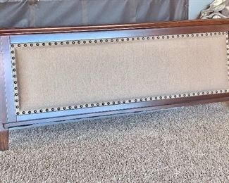 Upholstered Queen matching footboard and rails 