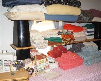 towels, blankets