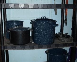 granite ware, shelving