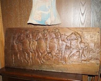 wood carved picture