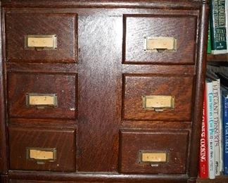 card catalog cabinet