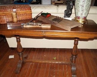 library table with pop up leaf