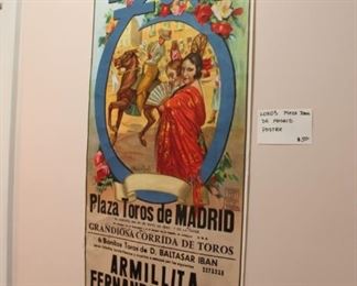 Vintage bullfighting poster
