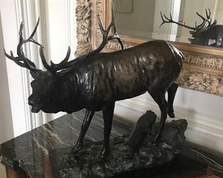 Limited edition of only 50 made Elk Bronze statue of Samson