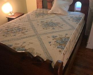 Full size bed and unique bed frame