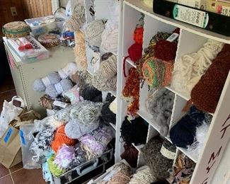 Expensive craft yards that were used to make scarfs