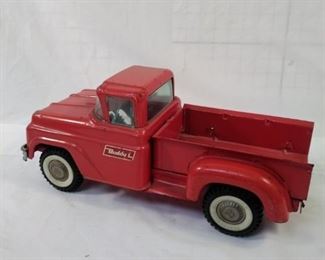 red Buddy L Stepside toy Pickup truck
