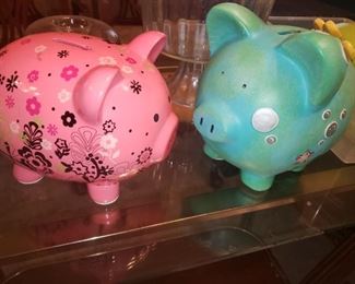 Assorted piggy banks